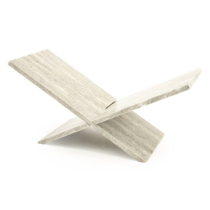 Vtw Living - Boekenstandaard van Marmer - 51 x 23 x 29 cm - Beige