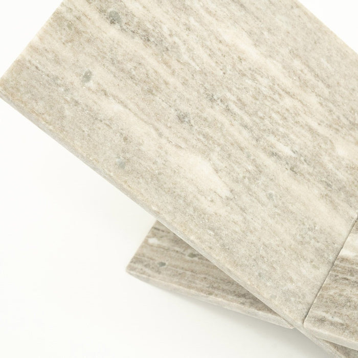 Vtw Living - Boekenstandaard van Marmer - 51 x 23 x 29 cm - Beige