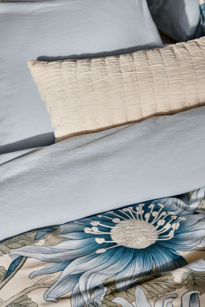 Pure 66 Kussensloop Powder Blue | 60 x 70 cm | Blauw | Katoen | Hennep