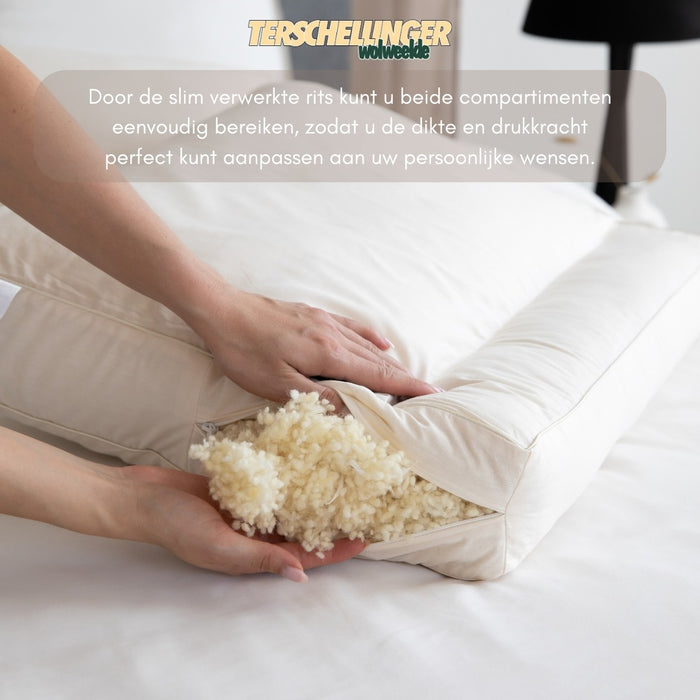 Terschellinger Wolweelde - Wol Kussen- 60x70cm