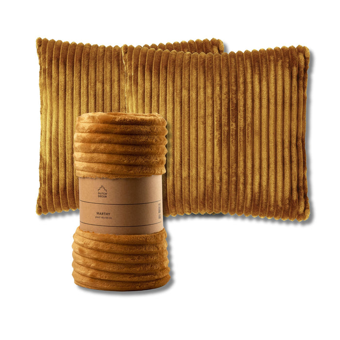 Dutch Decor Set van 2 sierkussens en 1 plaid