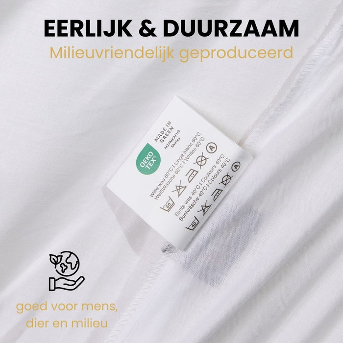 Superieur - Dekbedovertrek - Wit; Grijs - Lits-jumeaux