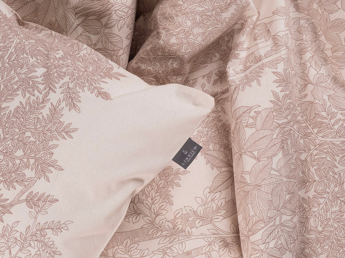 LINNICK Dekbedovertrek Katoen Renforcé Ramina - beige