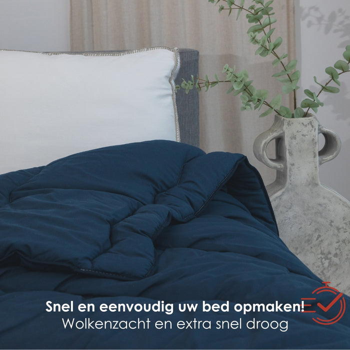 Avenue - Microvezel - Blauw - All-Year Dekbed - 240x220cm