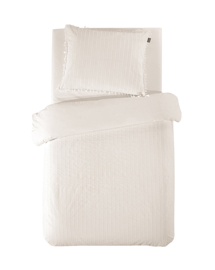 LINNICK Dekbedovertrek Katoen Renforcé Estina - off white