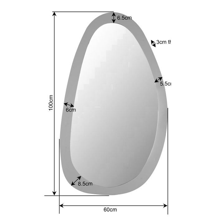 Starfurn - Spiegel Lou - Bruin - 3x100x60 cm