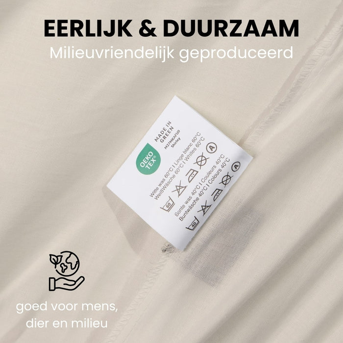 Superieur - Dekbedovertrek - Bruin; Creme - Tweepersoons