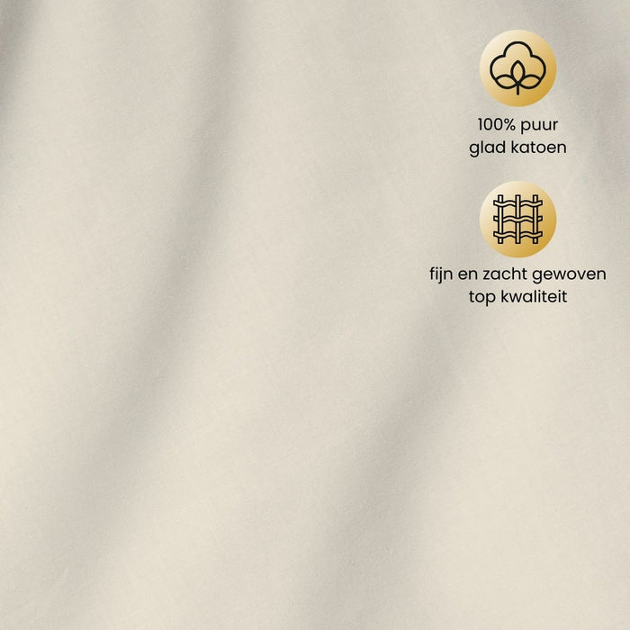 Superieur - Dekbedovertrek - Bruin; Creme - Tweepersoons