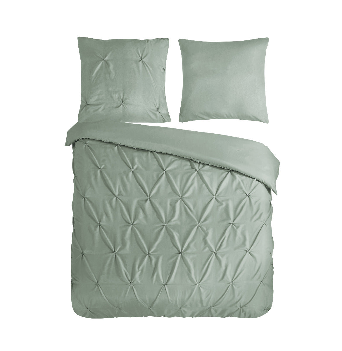 Pure Dekbedovertrek Micropercal Elegance - light sage