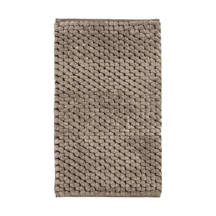 Onyx Badmat Almond | 60 x 60 cm | Bruin | Polyester | Katoen
