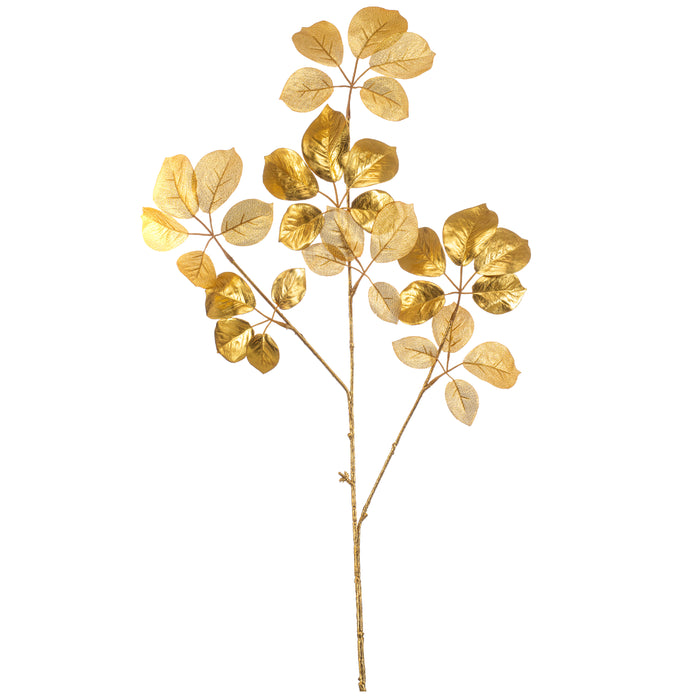 Fleurdirect Kunsttak Schefflera - Goud - Kunststof - 0x85x0cm (BxHxD)