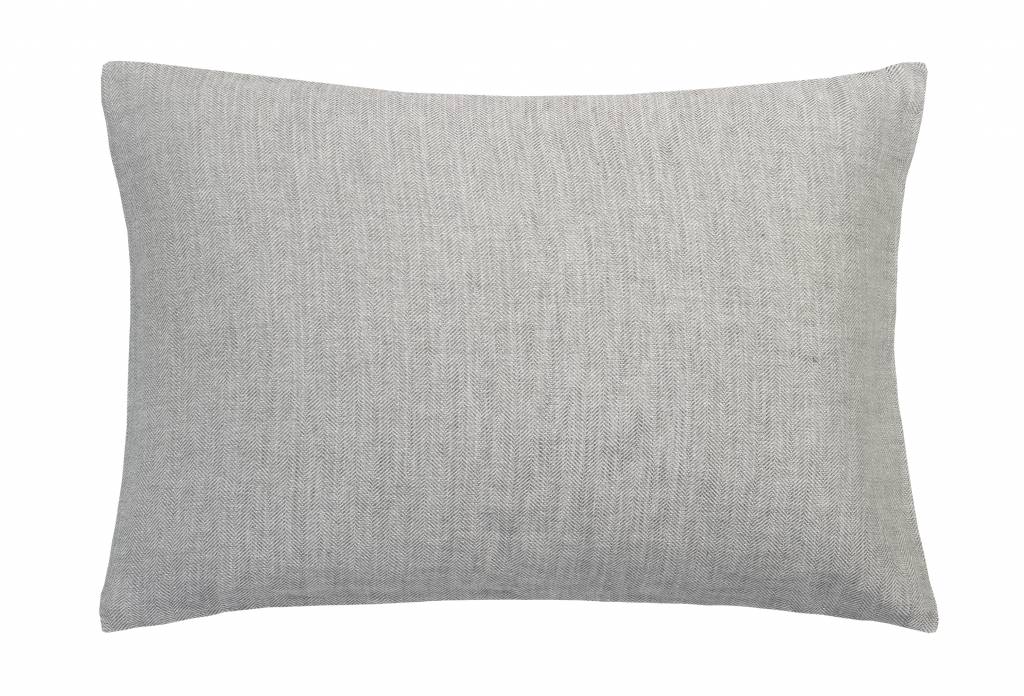 Pure 22 Kussensloop Grey | 40 x 55 cm | Grijs | Katoen | Linnen