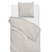 Zo Home Dekbedovertrek Righe di Percalle - light taupe
