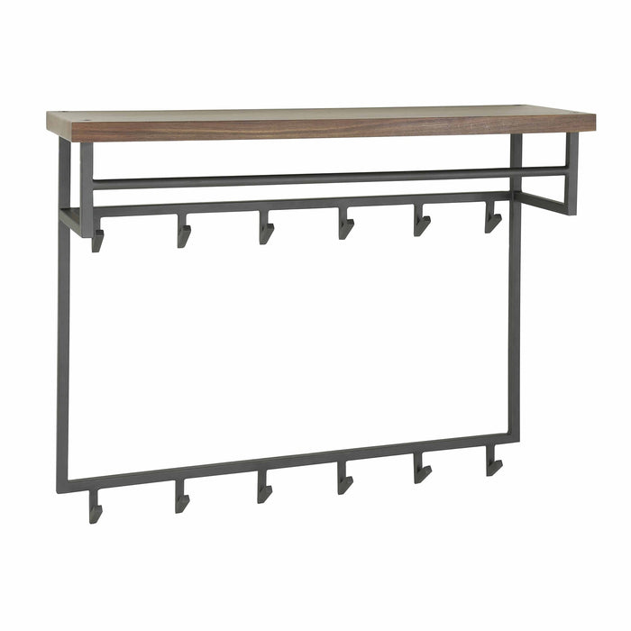 Giga Meubel - Kapstok Naturel Hout - 12-Haaks - 100x30x80cm - Daytona