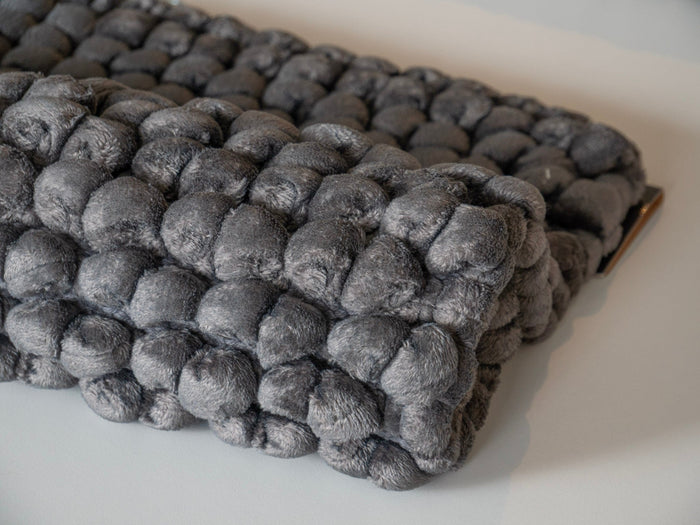 Onyx Badmat Dark Grey | 60 x 100 cm | Grijs | Polyester | Katoen