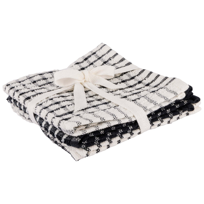 Cosy & Trendy Vaatdoekjes Stoff Black Chambray 30 x 30 cm - 3 Stuks