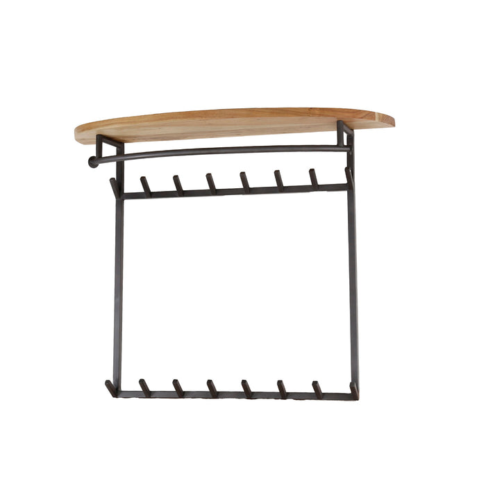 Giga Meubel - Kapstok Acaciahout - 16-Haaks - 100x30x80cm - Round