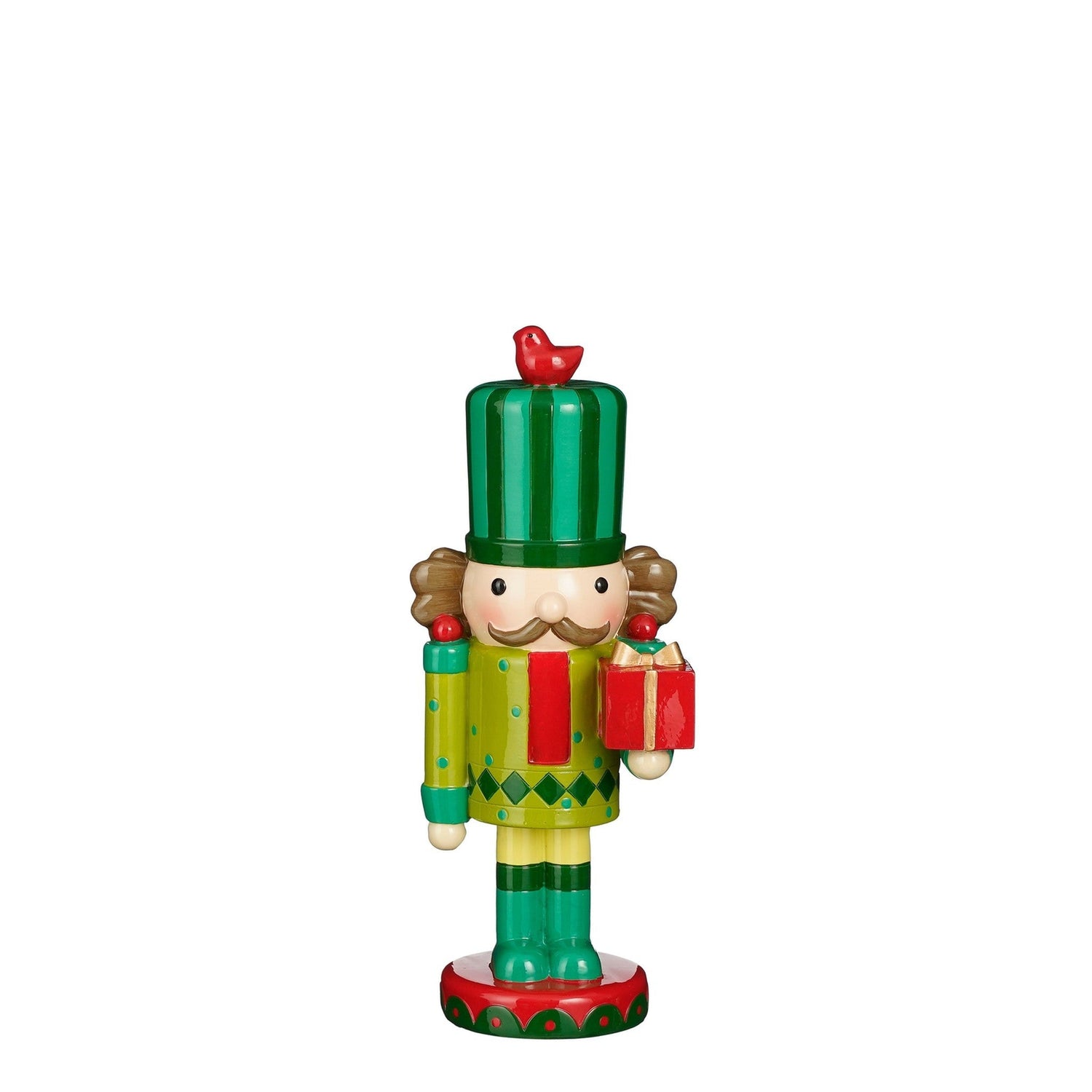 House of Seasons Kerstversiering Nutcracker - 12x10x29.5 cm - Polyresin - Groen