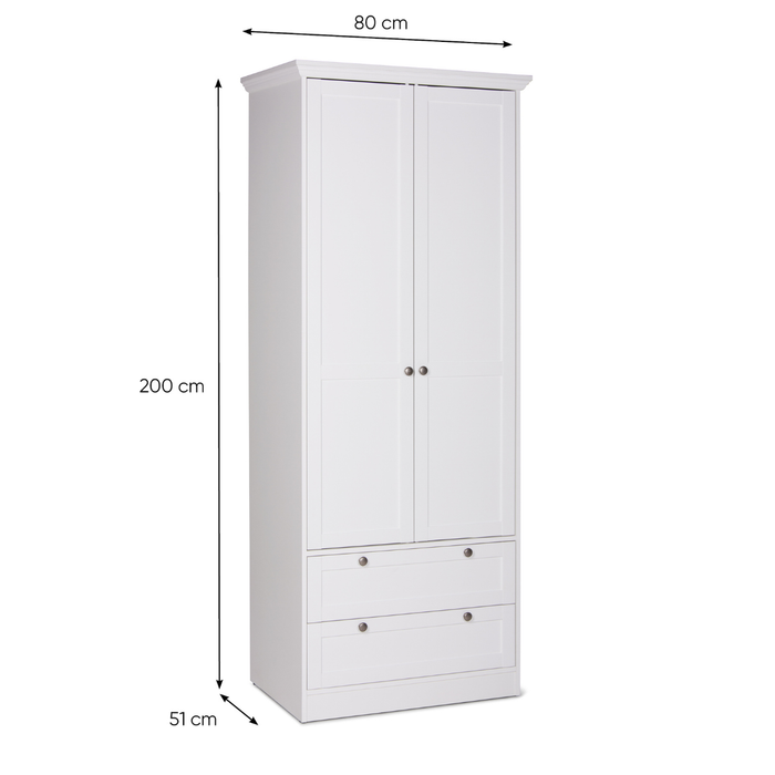 Finori | Kledingkast Robin wit