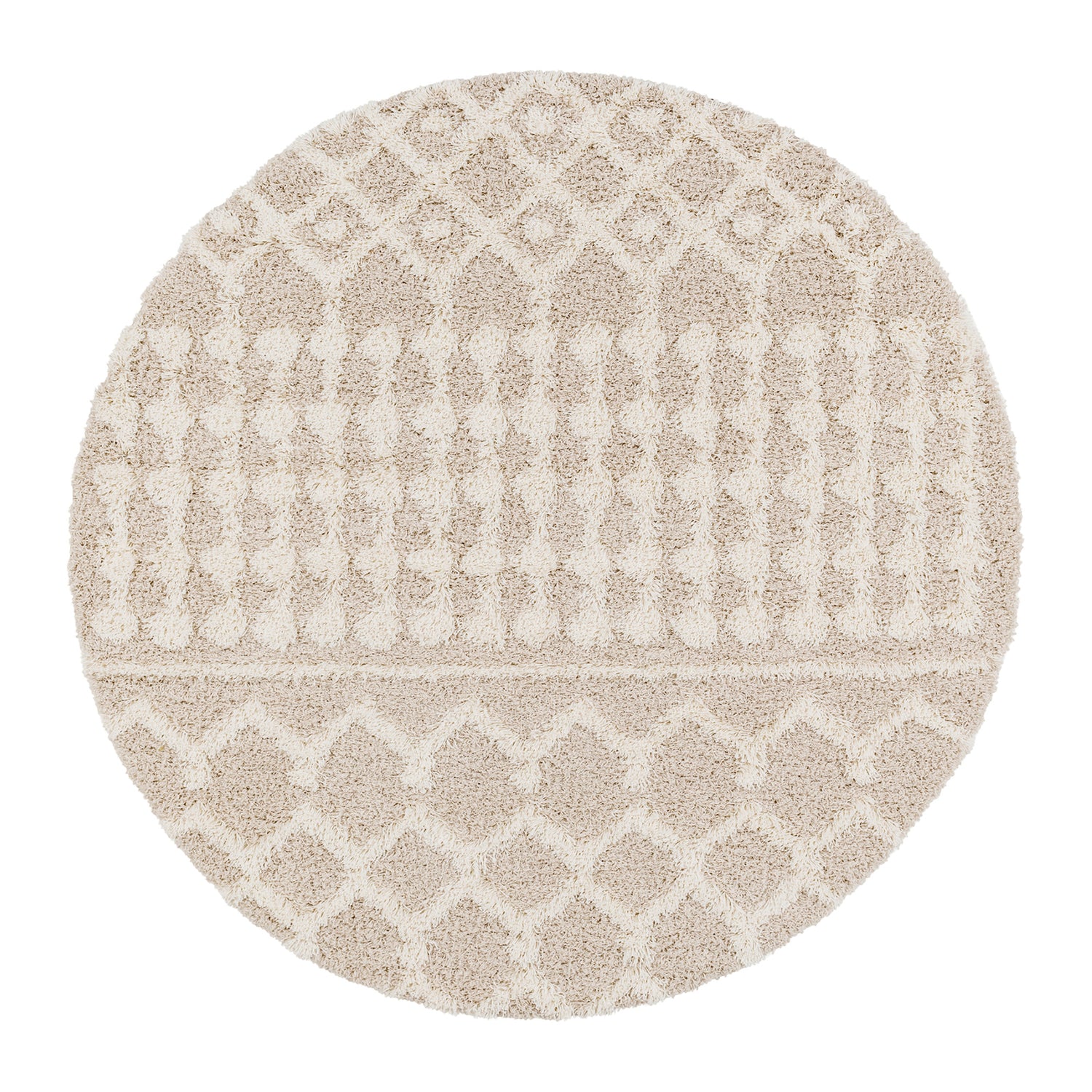 by fonQ Haven Vloerkleed Ø 160 cm - Beige