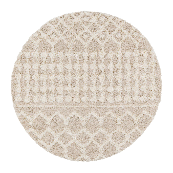 by fonQ Haven Vloerkleed Ø 160 cm - Beige