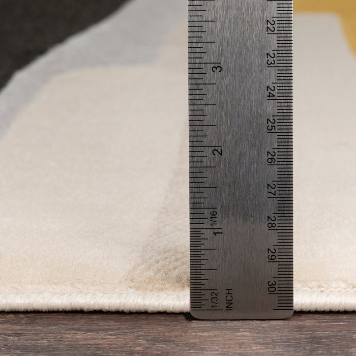 by fonQ Pincel Runner Vloerkleed 80 x 220 cm - Okergeel