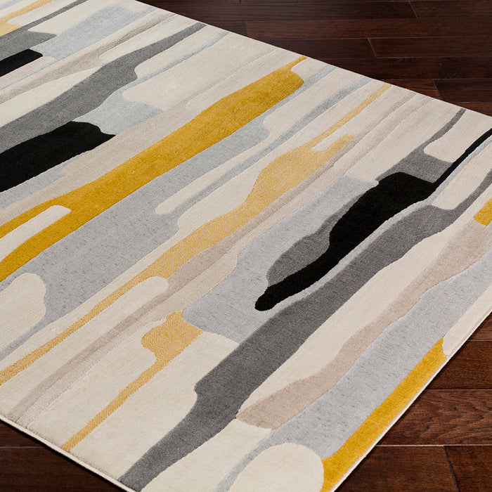 by fonQ Pincel Vloerkleed 160 x 220 cm - Okergeel