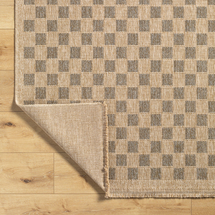by fonQ Block Vloerkleed 200 x 275 cm - Donkerbeige