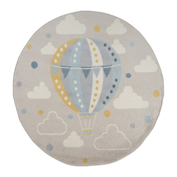 by fonQ Balloon Vloerkleed Ø 160 cm - Lichtgrijs