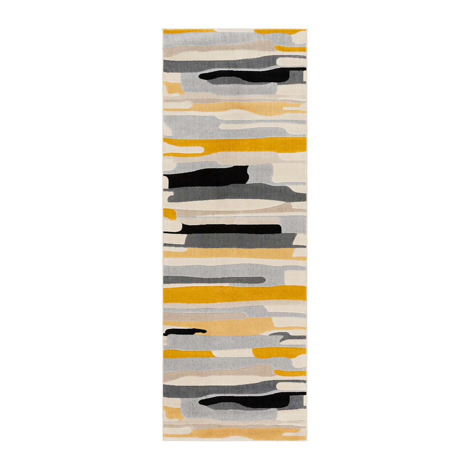 by fonQ Pincel Runner Vloerkleed 80 x 220 cm - Okergeel