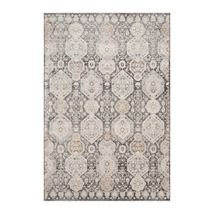 by fonQ Faded Vloerkleed 200 x 275 cm - Zwart