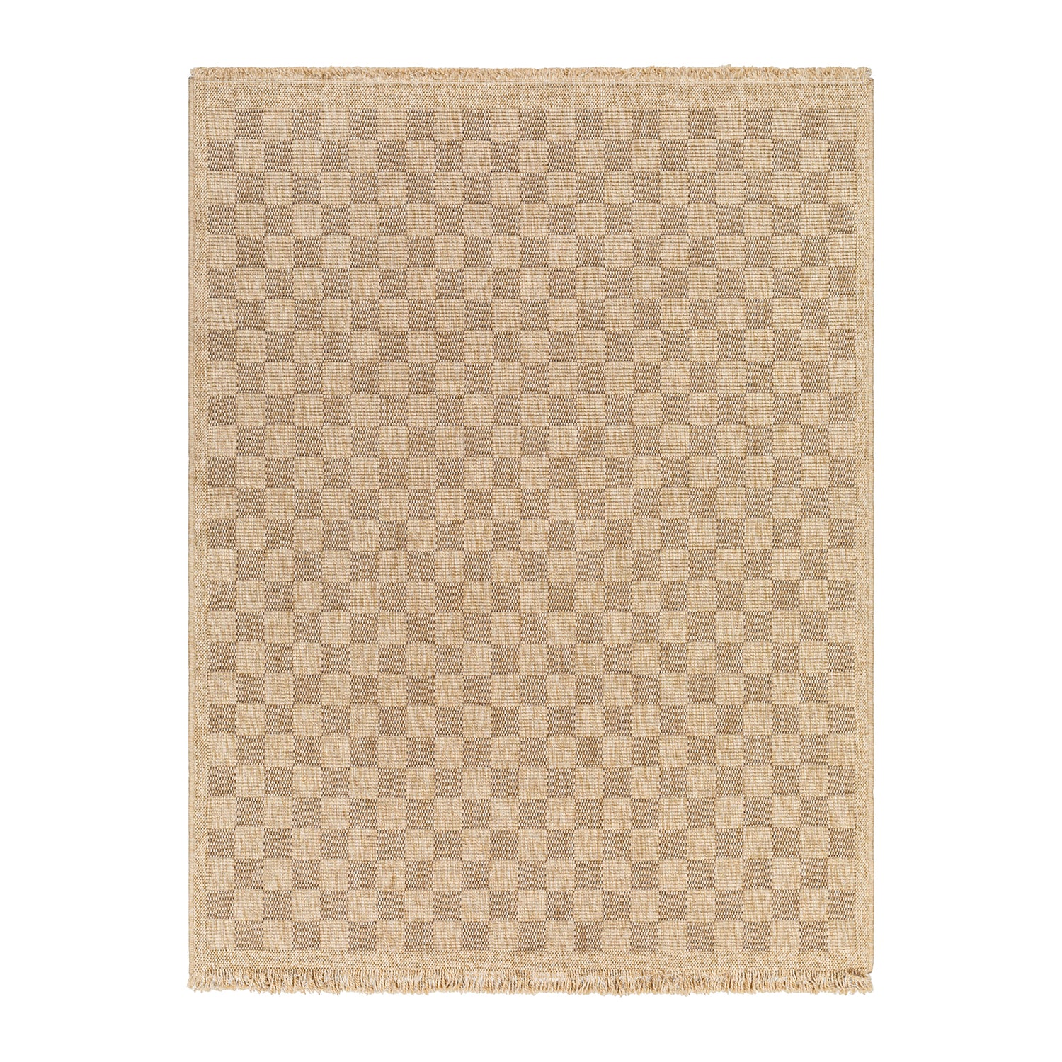 by fonQ Block Vloerkleed 120 x 170 cm - Lichtbeige