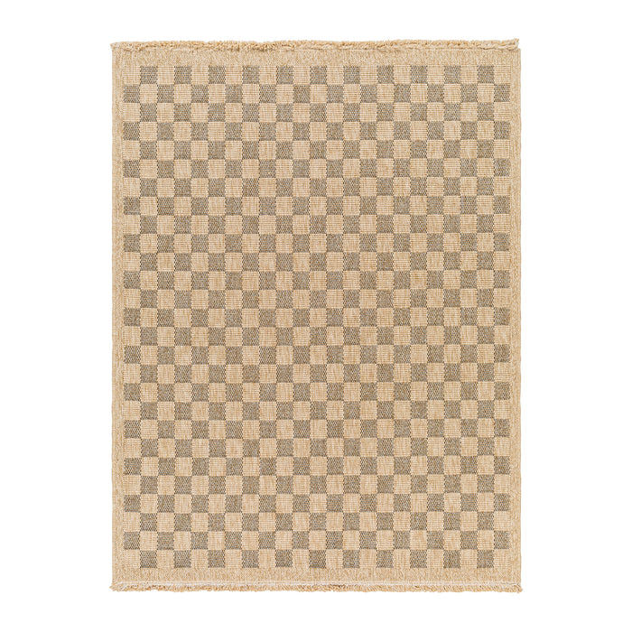 by fonQ Block Vloerkleed 160 x 213 cm - Donkerbeige