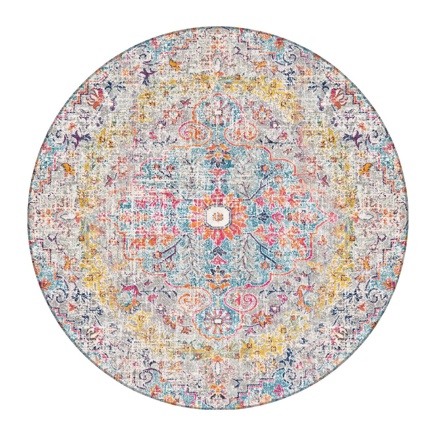 by fonQ Ravari Vloerkleed Ø 160 cm - Oranje