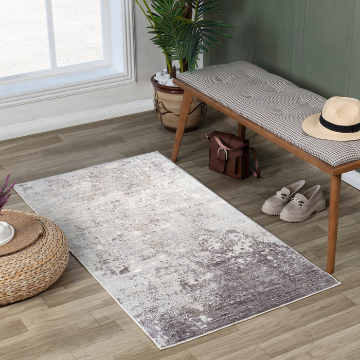 by fonQ Umin Vloerkleed Loper 80 x 150 cm - Grijs