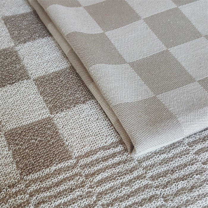 DDDDD 2x theedoek + 2x keukendoek Barbeque - Taupe