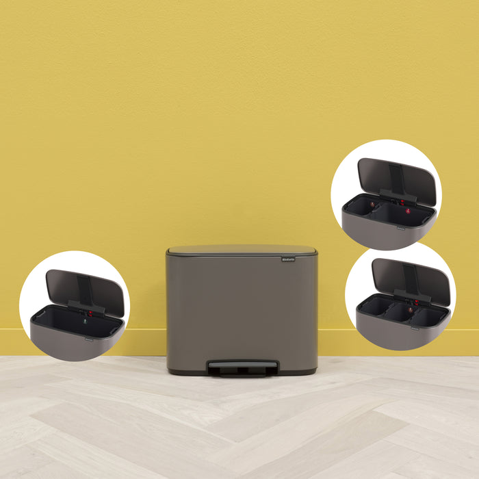 Brabantia Bo Pedaalemmer 33 Liter (3x11 Liter)