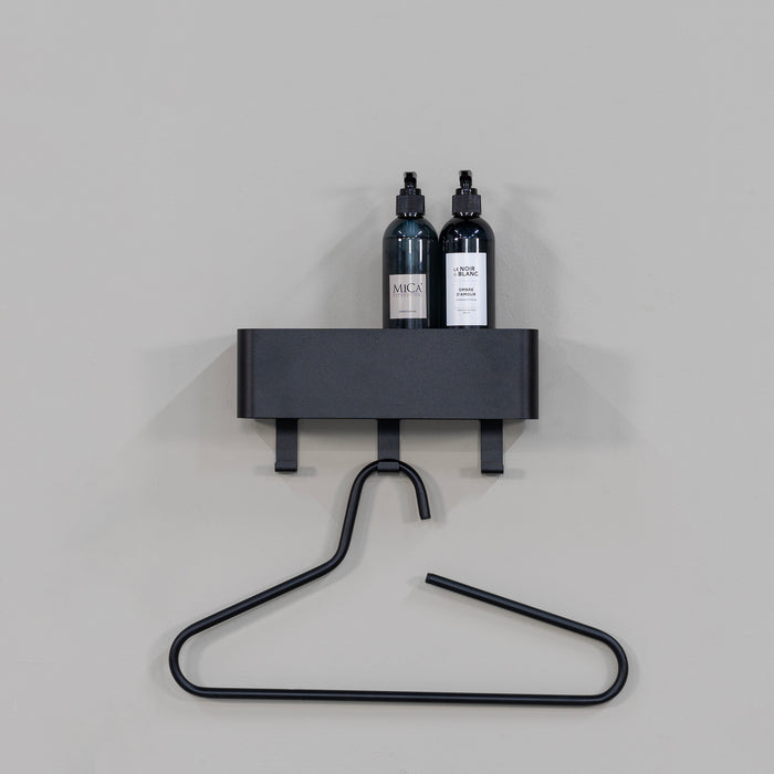 Spinder Design Multi 3 Wandkapstok H 13 cm - Zwart