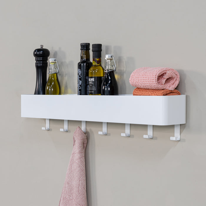 Spinder Design Multi 7 Wandkapstok H 13 cm - Wit