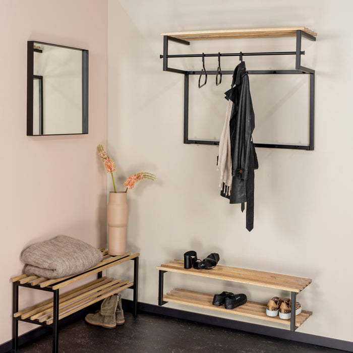 Spinder Design RIZZOLI XL (100 cm) Wandkapstok - Zwart | Eiken