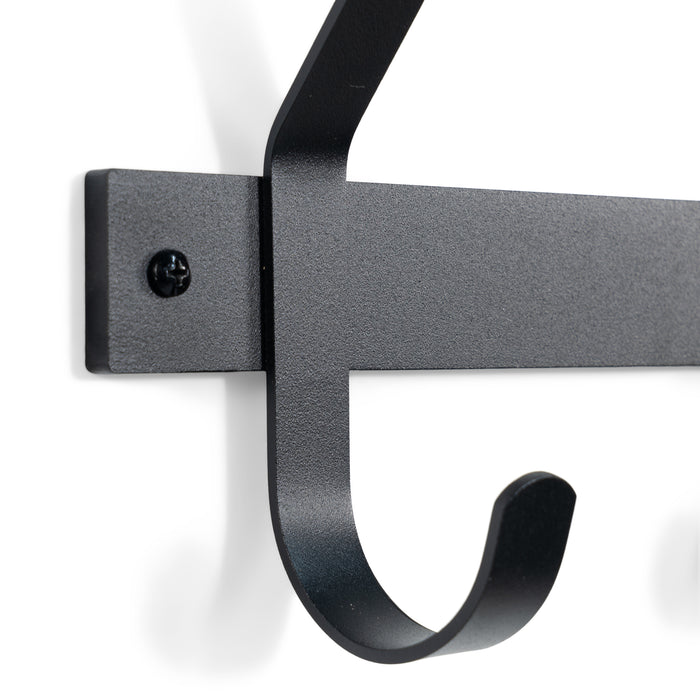 Spinder Design Dexter 5 Wandkapstok - Zwart