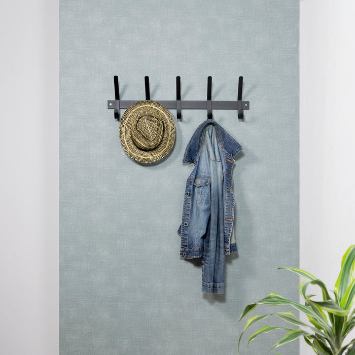 Spinder Design Dexter 5 Wandkapstok - Zwart
