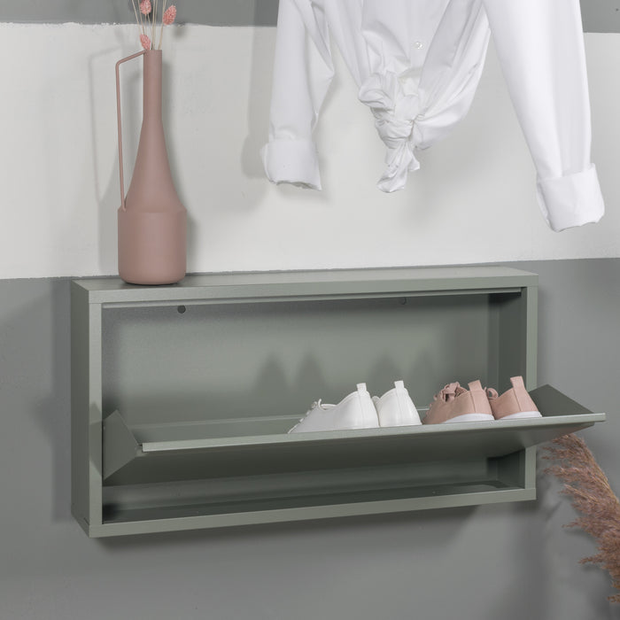 Spinder Design Billy 1 Schoenenkast - Dusty Green