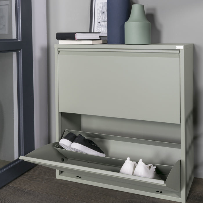 Spinder Design Billy 2 Schoenenkast - Dusty Green