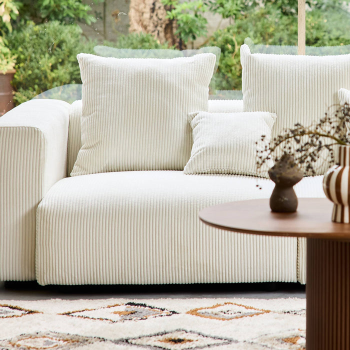 sweeek - 3-zits corduroy bank met afneembare hoes