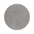 Tapeso Wasbaar vloerkleed rond - Softwash lichtgrijs - 80 cm