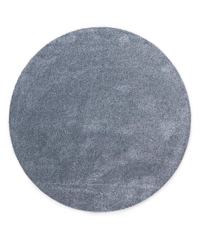Tapeso Wasbaar vloerkleed rond - Fresh poederblauw - 80 cm