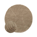 Nordic Weavers Design vloerkleed rond - Balans Tree beige - 250 cm