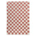 Boho&me Checkerboard vloerkleed - Check ivoor|roze - 160x230 cm