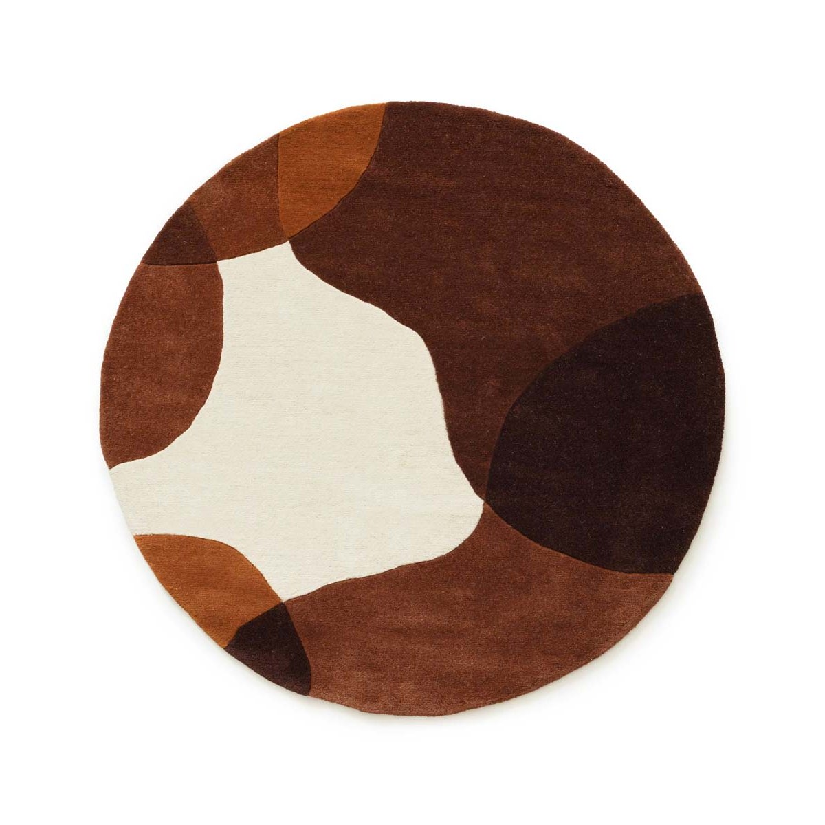 Nordic Weavers Rond wollen vloerkleed - Dune terracotta - 300 cm